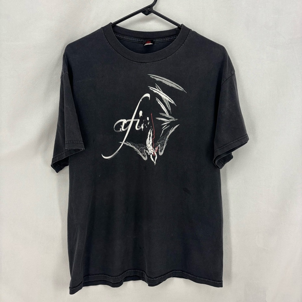 Vintage 2006 AFI Cinder Block Black Graphic Band Tee Distressed Rock T Shirt